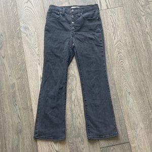 Madewell Cali Demi Boot Black Jeans